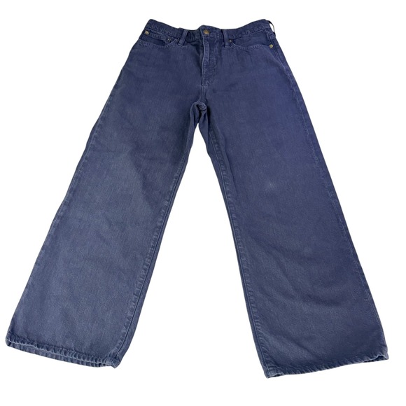 J.Crew Denim - J.Crew Slim Wide Leg Jeans Womens 28 Black High Rise 100% Cotton Denim Pants